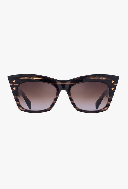 Gafas De Sol B-ii De Acetato Con Efecto Carey