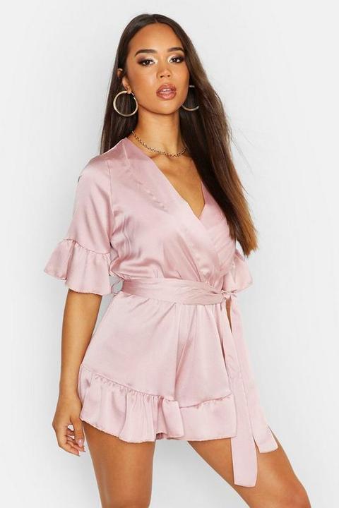 womens pink playsuit