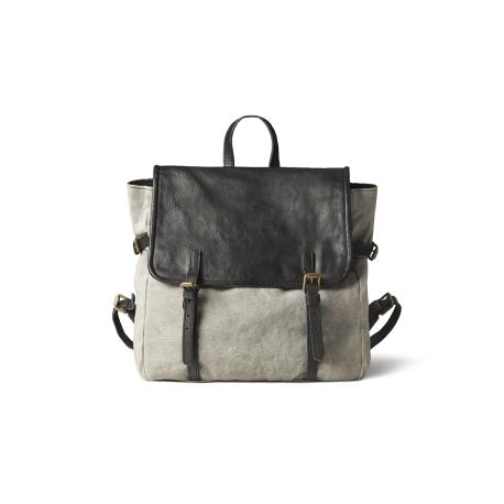 Mochilas Lona Lavada Negra