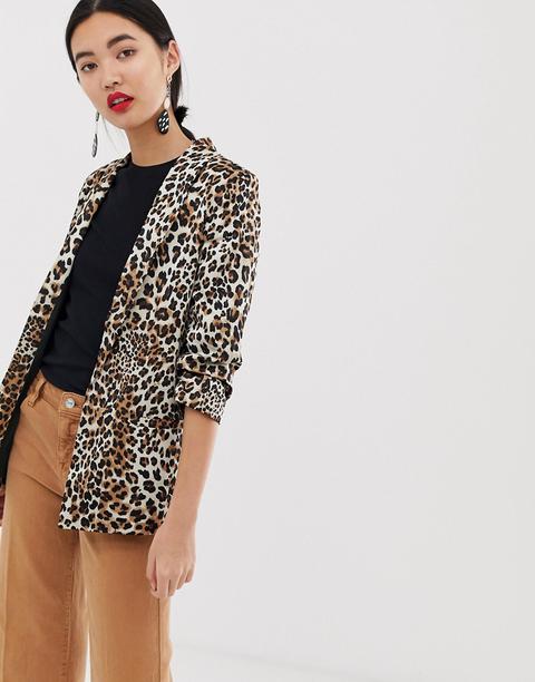 Soaked In Luxury - Blazer À Imprimé Léopard-multi