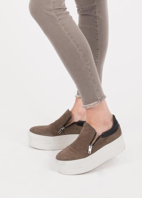 Slip On Plataforma Cremallera