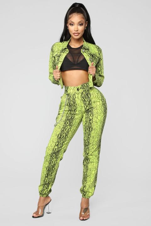 green snakeskin jacket