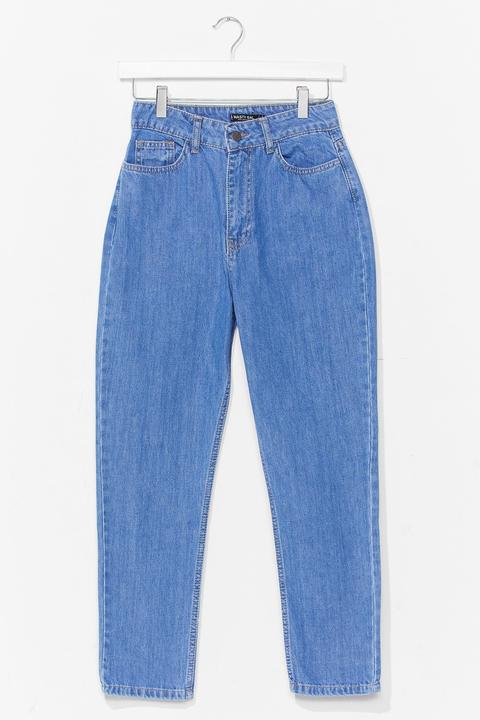 Womens High Waisted Straight Leg Jeans