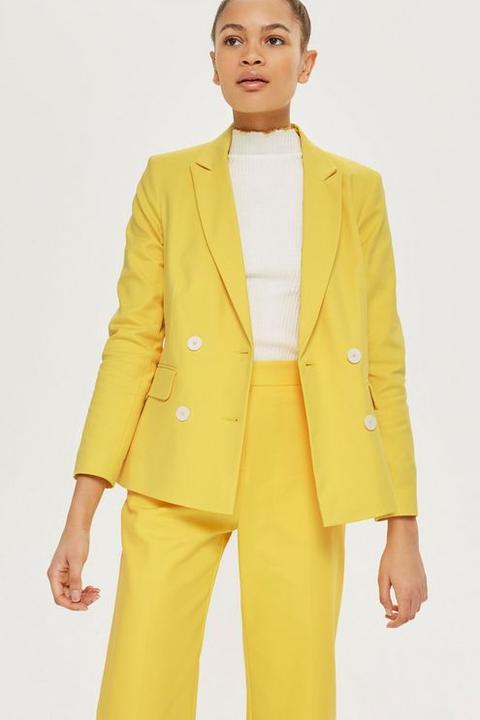 yellow suit jacket women