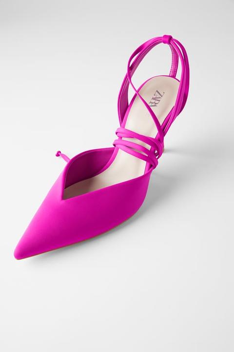 zara pink heels