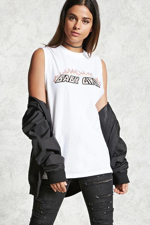Baby Girl Graphic Muscle Tee
