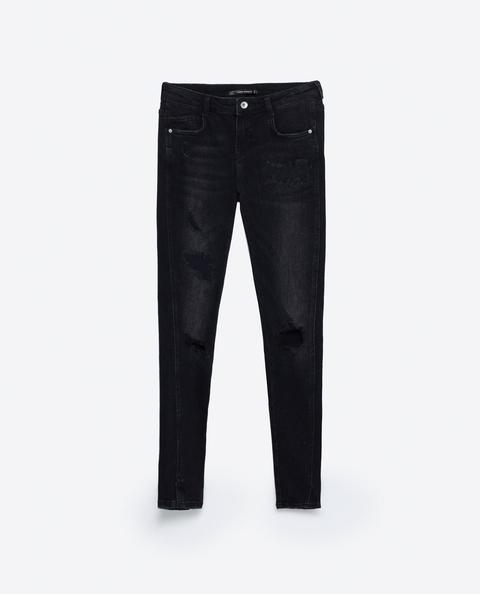 Pantalón Denim Skinny Rotos