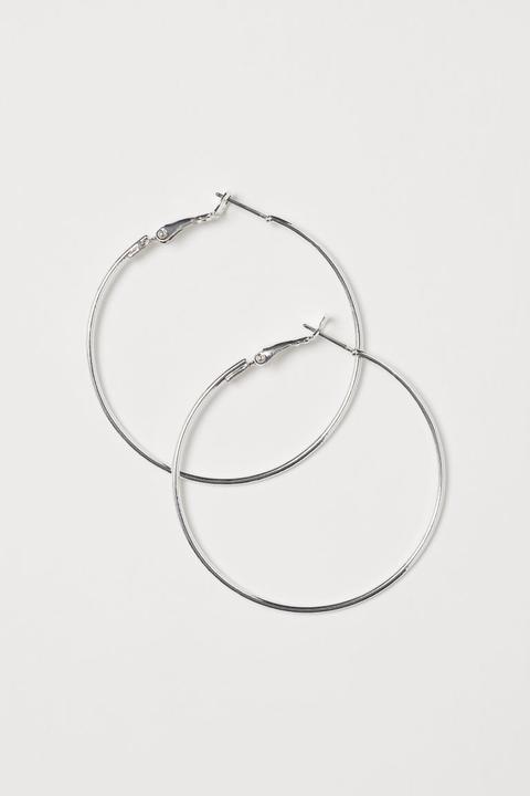 H & M - Orecchini Ad Anello - Argento
