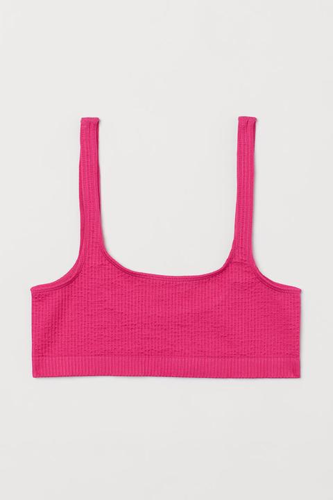 Top De Bikini Seamless - Rosa