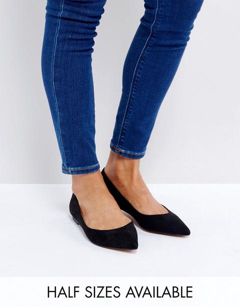 Asos - Latch - Ballerine A Punta - Nero