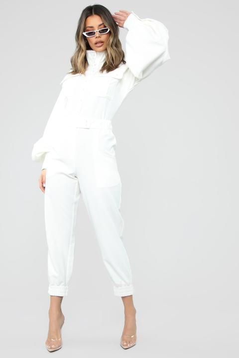 Milani Jogger Jumpsuit - White