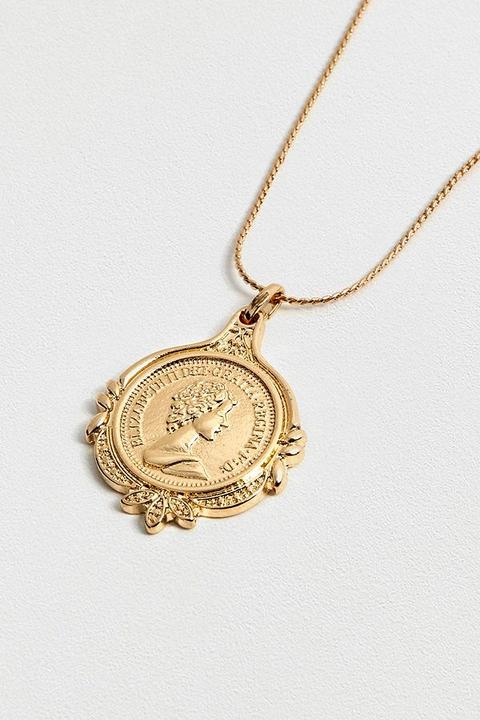 Elizabeth Coin Pendant Necklace