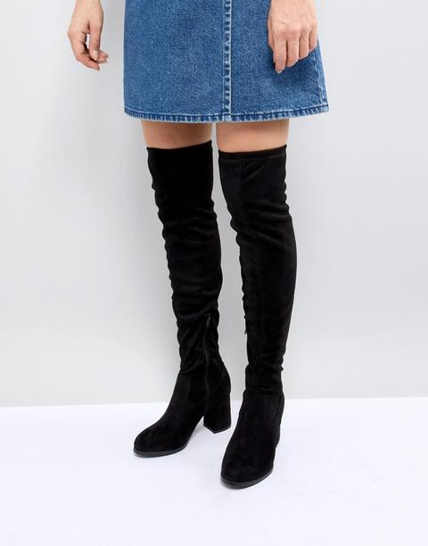 Pimkie Knee High Heeled Boots - Black