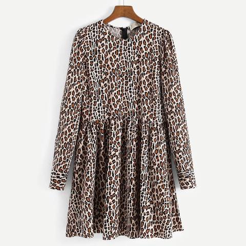 Vestito Con Stampa Leopardo