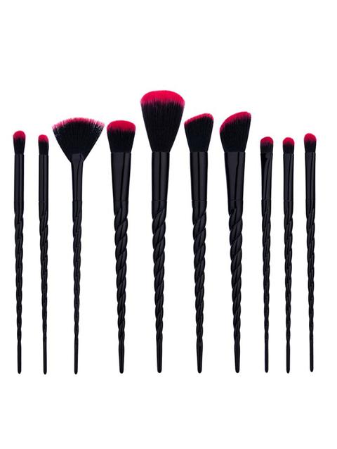 10pcs Unicorn Tapered Shape Makeup Brushes Set