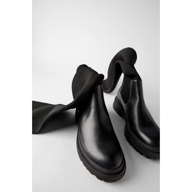 Bota Plana Calcetín from Zara on 21 Buttons