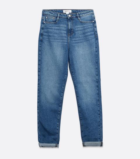 Urban Bliss Blue Mom Jeans New Look