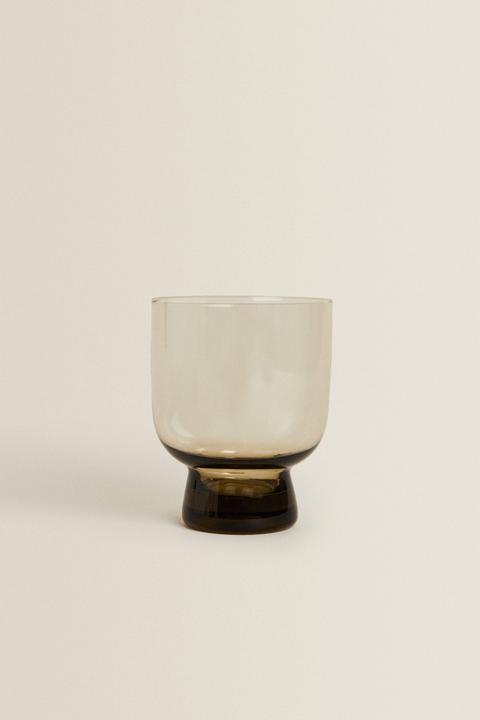 Short Glass Tumbler With Base