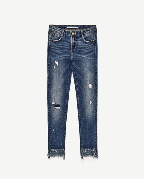 Jeans Power Stretch Skinny Fit Tiro Bajo