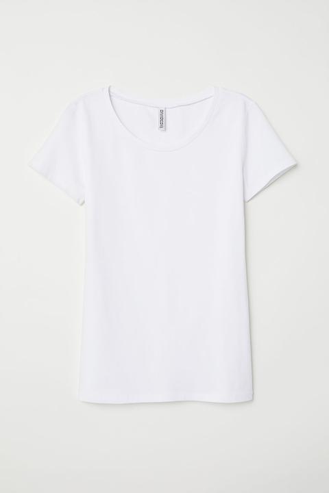 Camiseta De Algodón - Blanco
