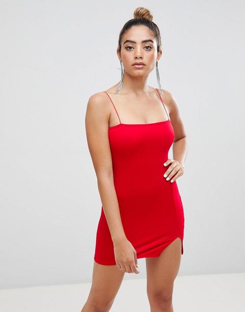 Boohoo - Vestitino A Fascia Molto Corto - Rosso