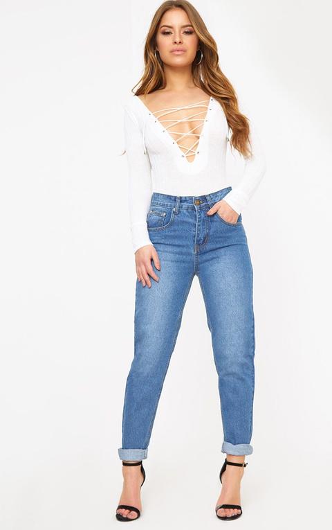 Petite Midwash Mom Jeans