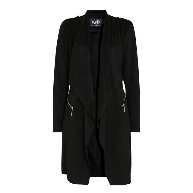 wallis black suede jacket