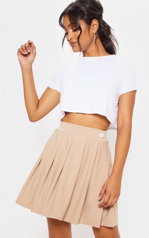 Stone Pleated Tennis Skirt