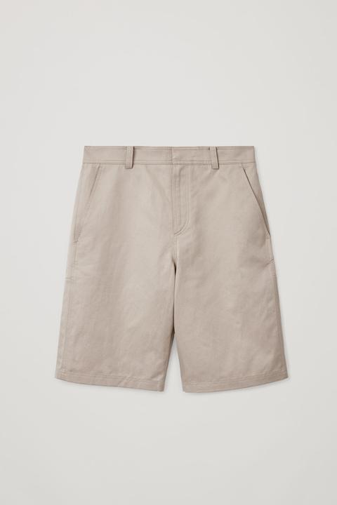 Long Cotton-linen Shorts