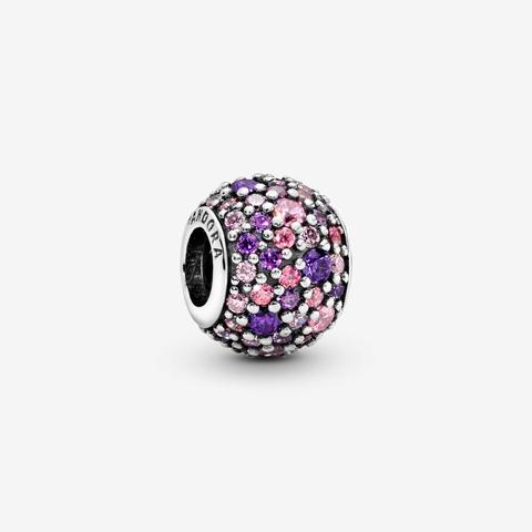 Pandora Pink Pavé Charm - Sterling Silver / Cubic Zirconia