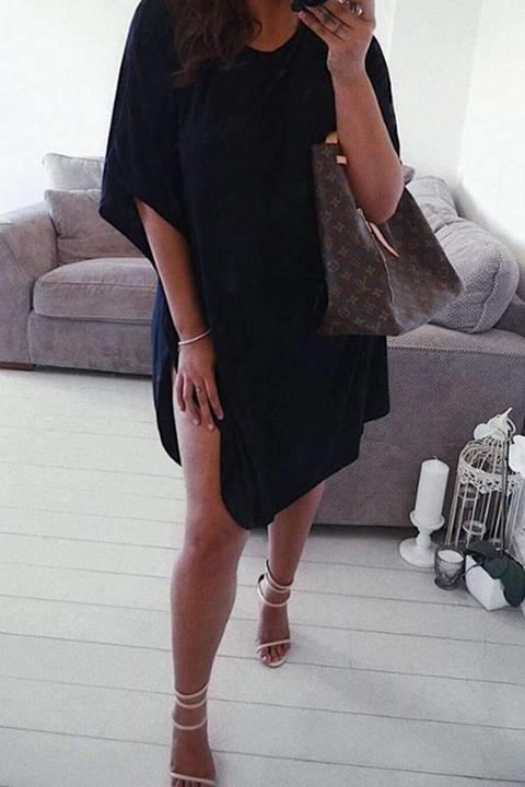 Meg Oversized Curved Hem Maxi Tshirt Dress