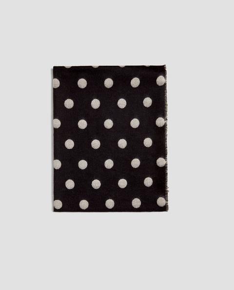 Foulard A Pois Double Face