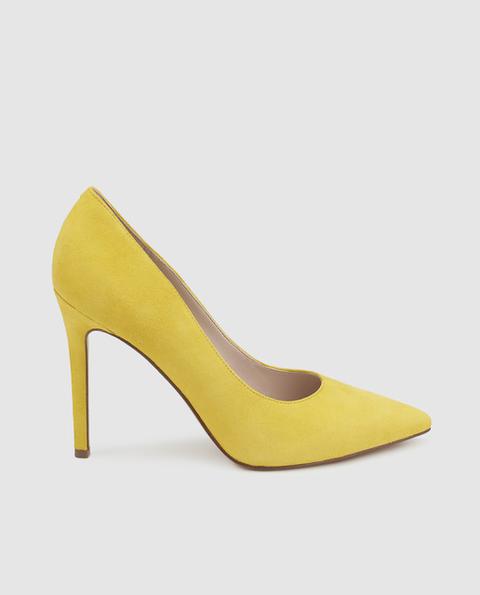 Nine West - Zapatos De Salón De Mujer De Serraje Amarillo El Ingles en 21 Buttons