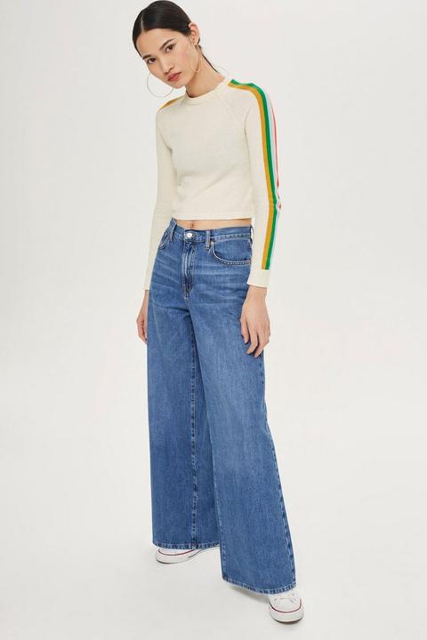 Petite Ligh Blue Wide Leg Jeans