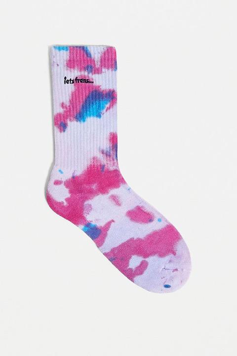 Iets Frans&hellip; Pink And Blue Tie-dye Socks 1-pack - Assorted All At Urban Outfitters