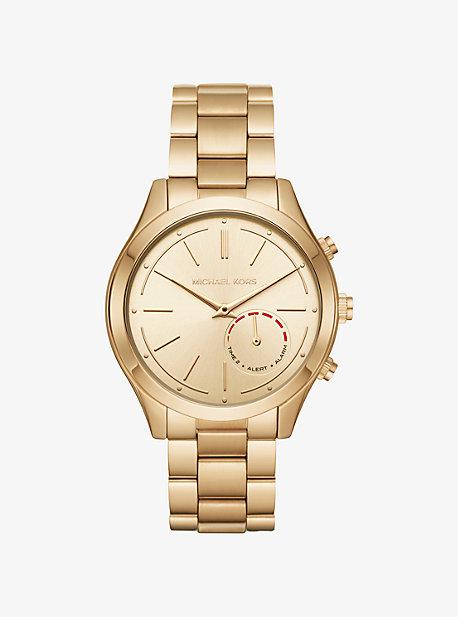 Reloj Inteligente Híbrido Runway Fino En Tono Dorado De Michael Kors Access