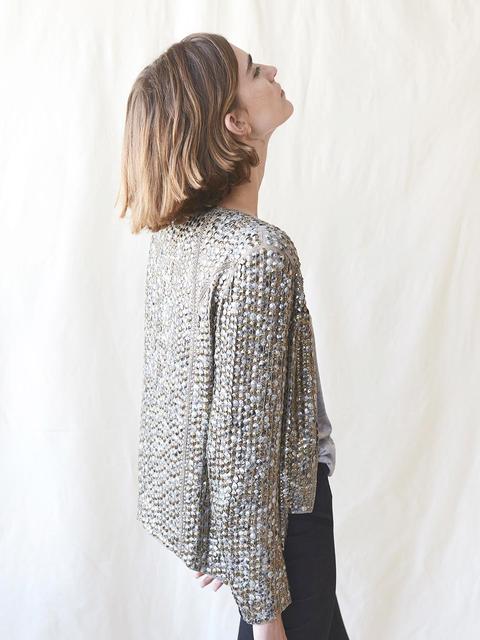 Blazer Bordada De Lentejuelas