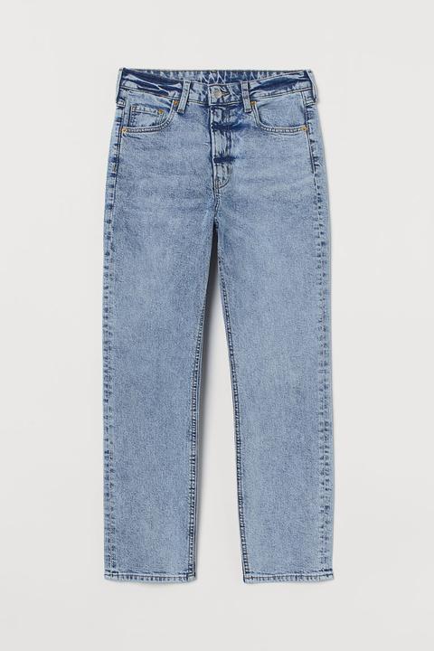 Vintage Slim High Ankle Jeans - Azul