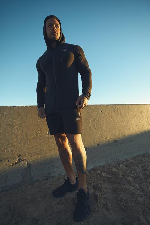 Active Zip Through Hooded Short Tracksuit