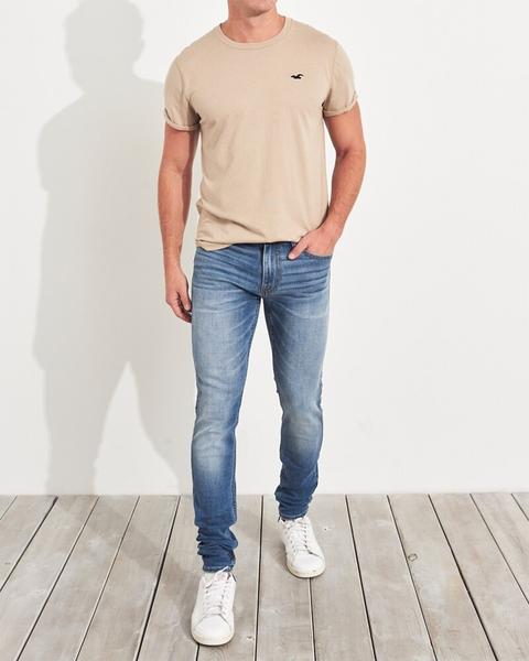 hollister stacked skinny jeans