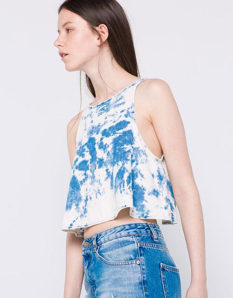 Crop Top Vaquero Tie Dye