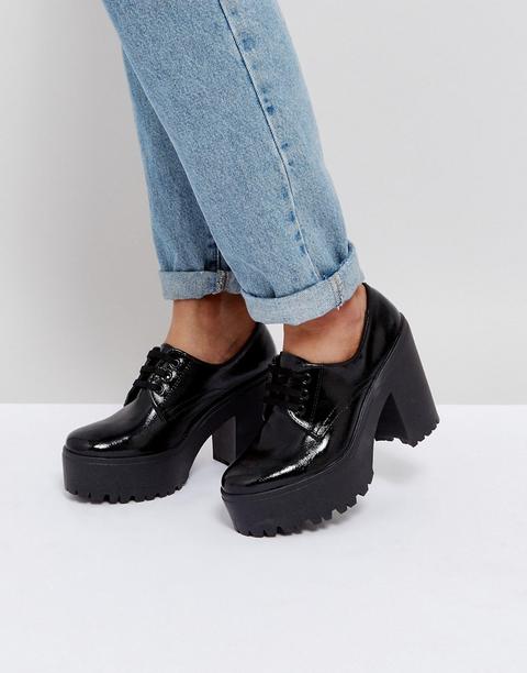 Asos Over It - Scarpe Con Plateau Spesso - Nero