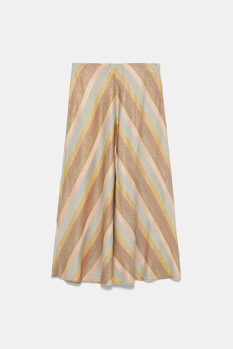 Metallic Thread Skirt from Zara on 21 