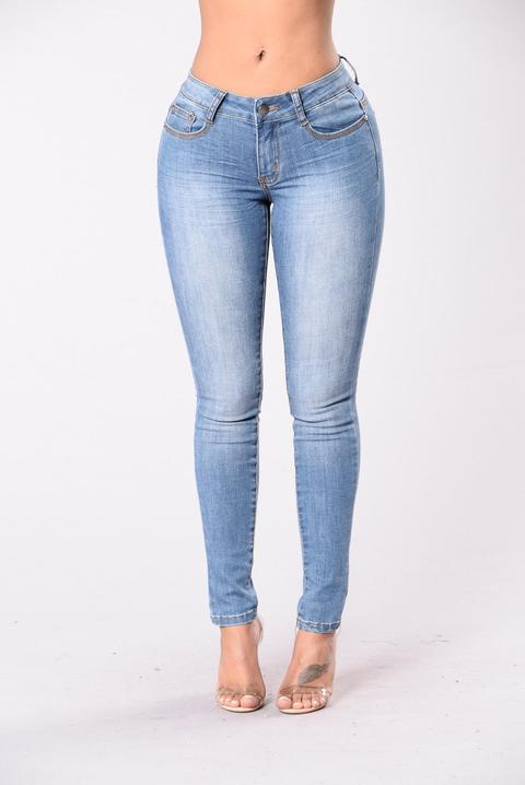 Hit Rewind Jeans - Medium Blue