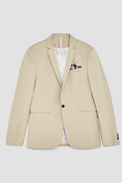 Blazer Da Abito In Cotone