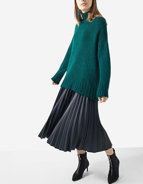 Pullover Oversize Verde Bottiglia
