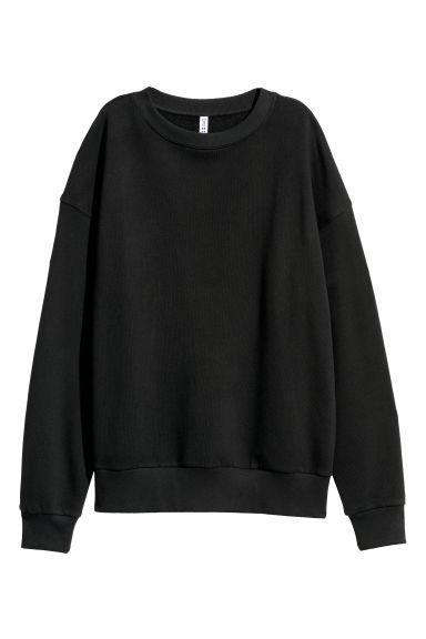 H & M - Sudadera Oversize - Negro