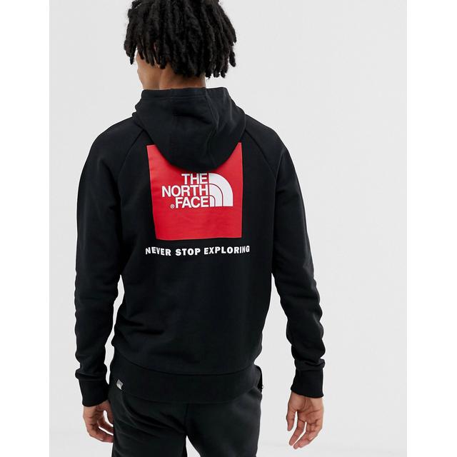 red box hoodie the north face