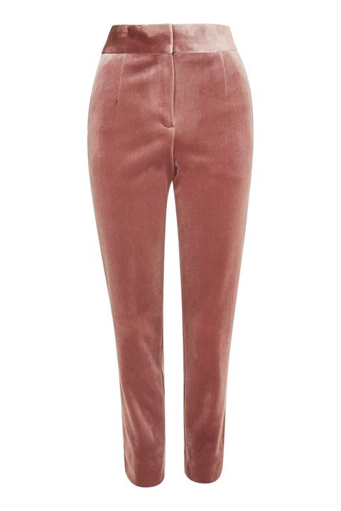 Bonded Velvet Trousers