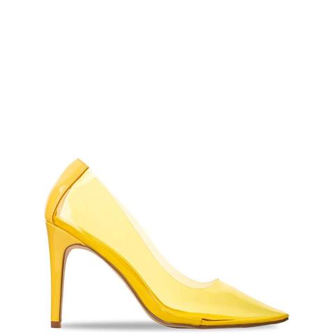 Kansas - Perspex Stiletto Heels In Yellow